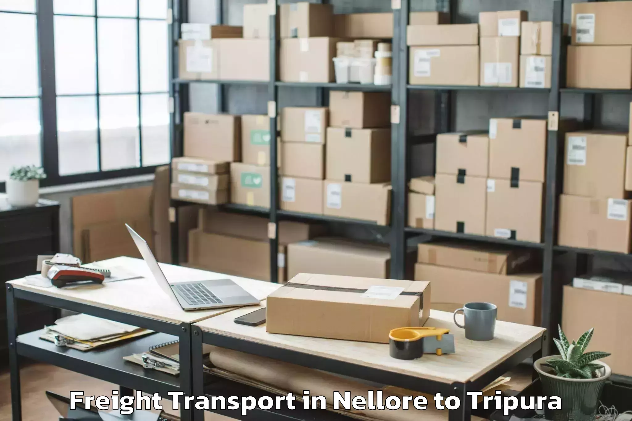 Easy Nellore to Iiit Agartala Freight Transport Booking